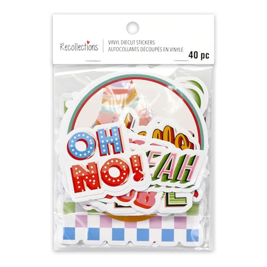 Vinyl Diecut Sayings & Phrases Sticker Set by Recollections™